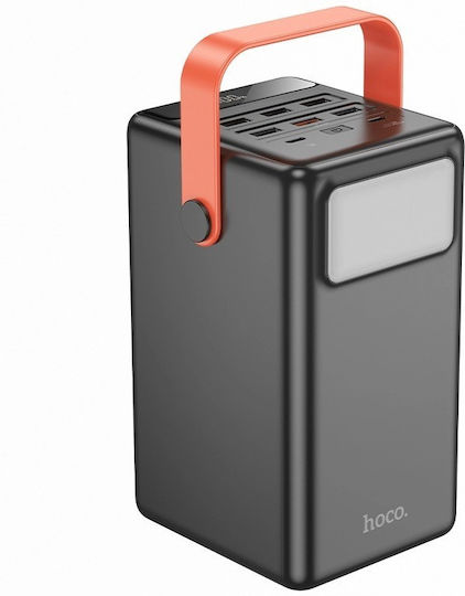 Hoco J142 Power Bank 100000mAh 22.5W with 6 USB-A Ports and 2 USB-C Ports Power Delivery Black