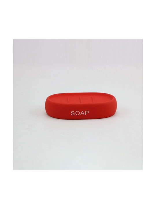 Inter Ceramic Soap Dish made of Resin Red