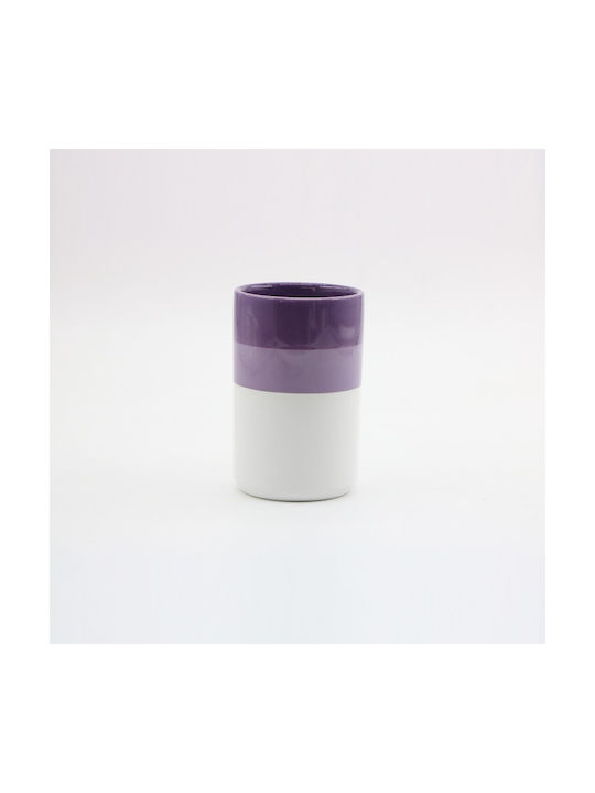 Inter Ceramic Cup Holder made of Resin Purple