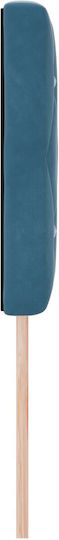 vidaXL Stoff-Kopfstütze für Betten Dunkelblau 140x88cm