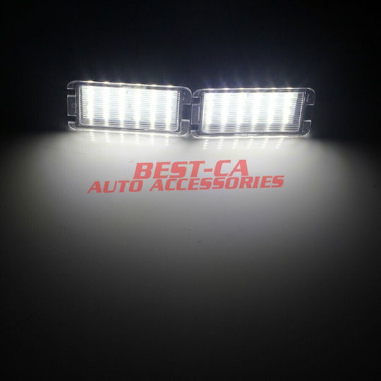 Best-Ka Светлини за регистрационната табела LED 12V за Seat Алтеа / Леон / Ибица / Ароса / Толедо / Кордоба 2бр