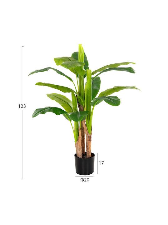 Dekorativer Synthetischer Bananenbaum im Topf 123 cm