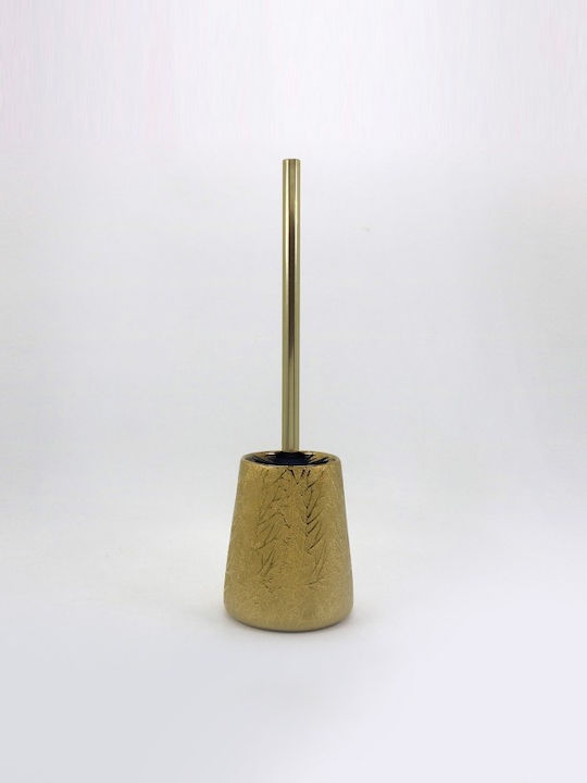 Inter Ceramic Plastic Toilet Brush Gold