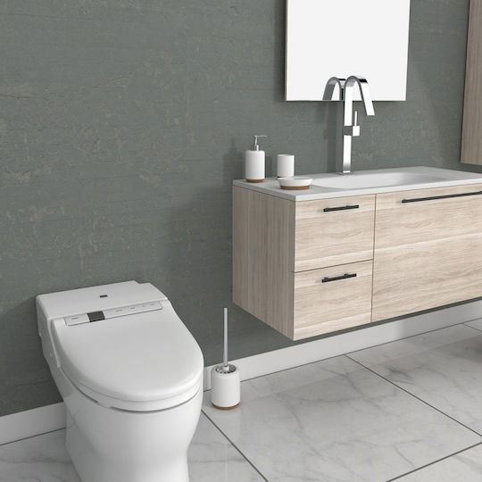 Inter Ceramic Kunststoff Badezimmer Toilettenbürste Weiß