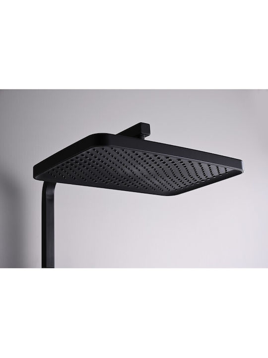 Inter Ceramic Duschsäule mit Armatur Schwarz