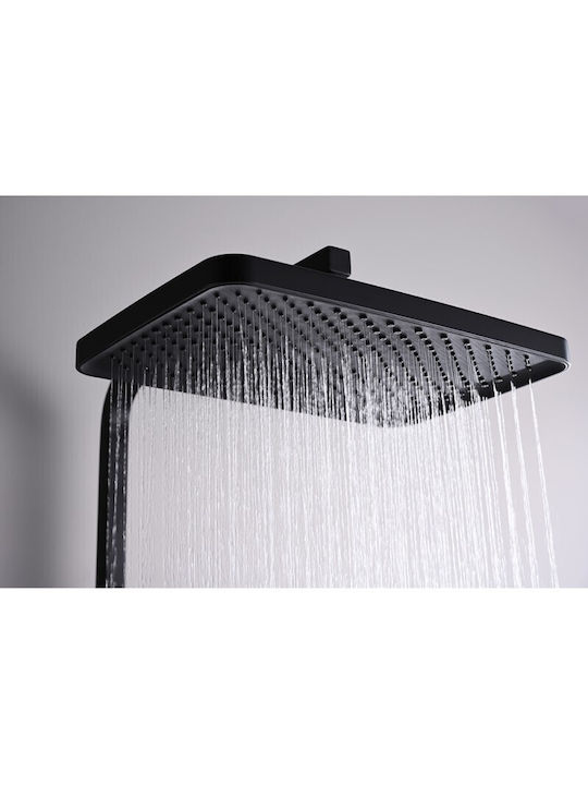 Inter Ceramic Duschsäule mit Armatur Schwarz
