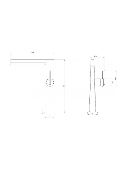 Inter Ceramic Mixing Sink Faucet Black