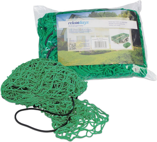 Plasă de protecție pentru remorcă verde Relaxdays 2 x 3 m