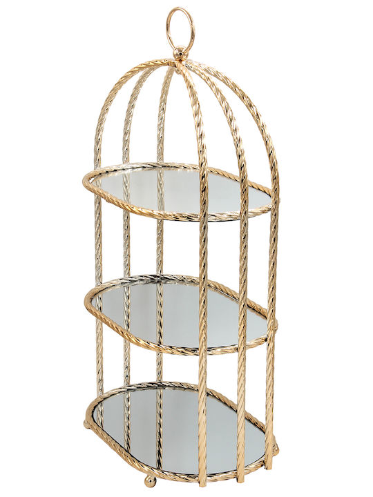 Keskor Metallic Dessert Tower Gold P20xL58cm