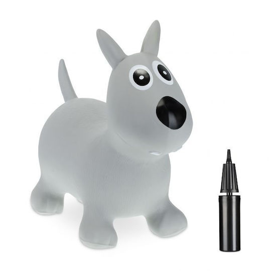 Dog-shaped Rubber Jumping Mat Gray 50 X 60 X 25 Cm