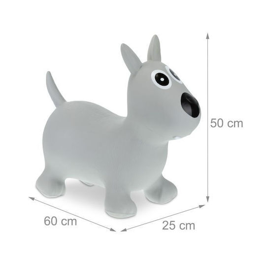 Dog-shaped Rubber Jumping Mat Gray 50 X 60 X 25 Cm