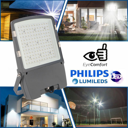 Ledme Rezistent la apă Proiector LED 100W Alb Rece 6000K cu Telecomandă IP65