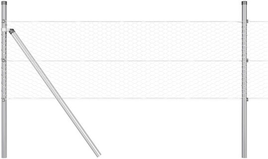 vidaXL Plasă de sârmă Galvanizat Module Gri 0.6x50m