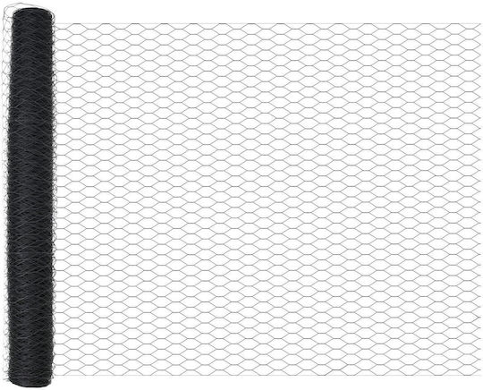 vidaXL Stahl Metallzaunrolle in Gray Farbe x 1.2m