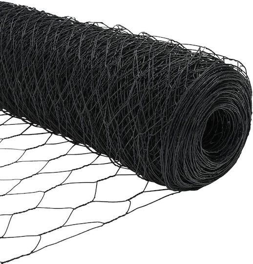 vidaXL Metallzaunrolle in Gray Farbe x 1.5m