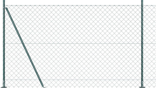 vidaXL Plasă Sârmă Module Verde 1.5x25m