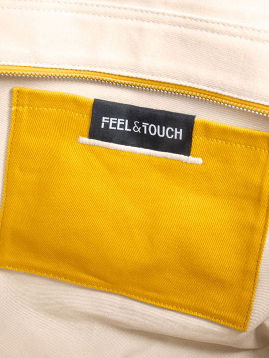 Feel & Touch Caribbean Stoff Strandtasche Gelb