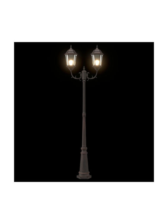 vidaXL Outdoor Floor Lamp Post for E27 Bronze