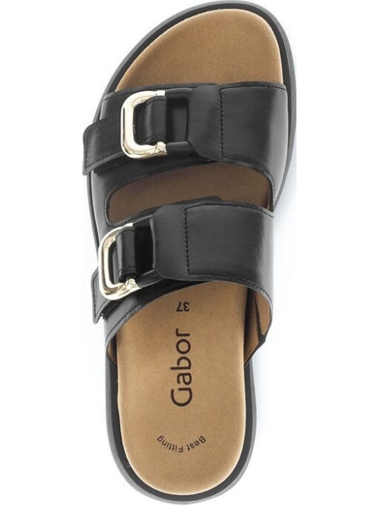 Sandale Casual Damă Din Piele Anatomici Negru
