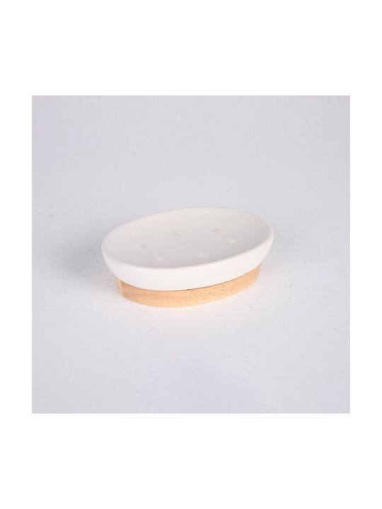 Inter Ceramic Σαπουνοθήκη από Ρητίνη Λευκή 6988354232183