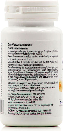 Natprod Tonosis Multivitamin for Immune Support & Antioxidant Action 34 IU 120 mg 60 Capsules