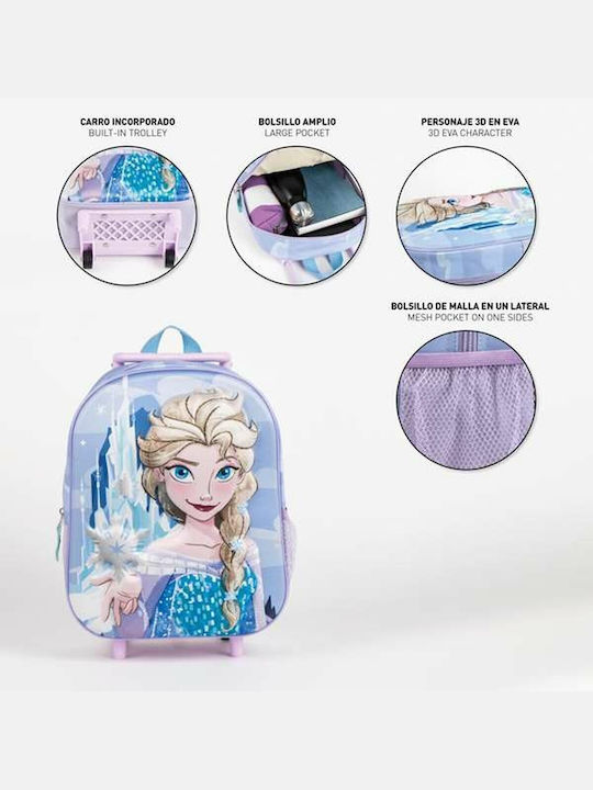 Frozen Ghiozdan Scoala Troler Scoala Primara Albastru
