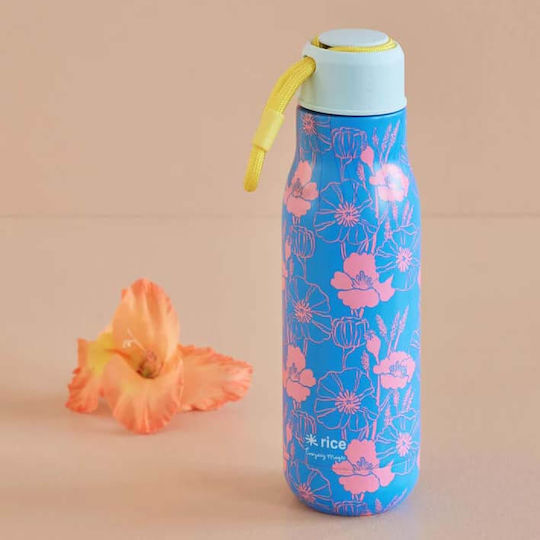 Rice Sticlă Termos Oțel inoxidabil 500ml Albastru