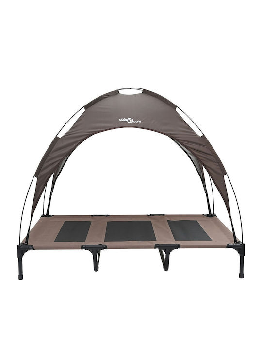 vidaXL Sofa Dog Bed Brown 122x106.5cm