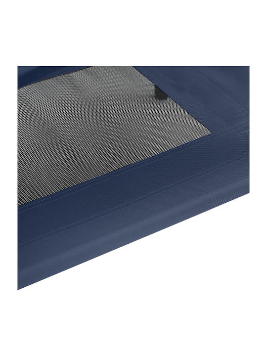 vidaXL Υπερυψωμένο Κρεβάτι Σκύλου Μπλε 122x106.5εκ.