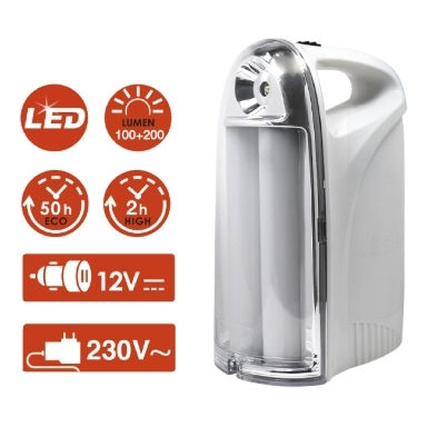 GBC Rechargeable LED Exit Emergency Light with Battery Powered 1pcs