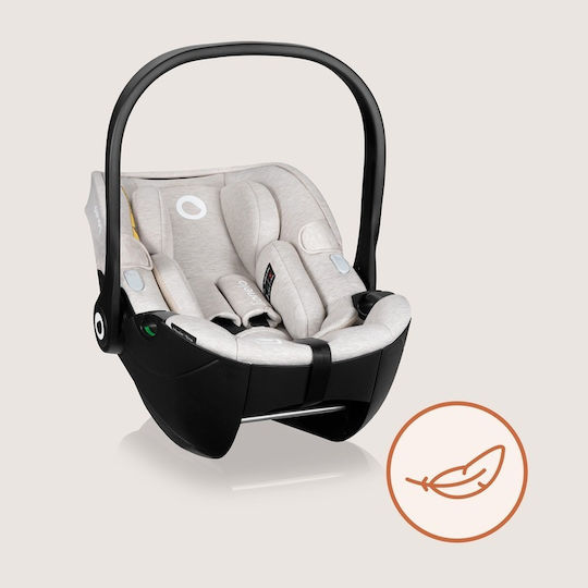 Lionelo Moxie Baby Car Seat i-Size with Isofix Beige Sand