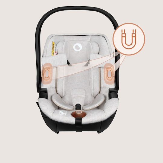 Lionelo Moxie Baby Car Seat i-Size with Isofix Beige Sand