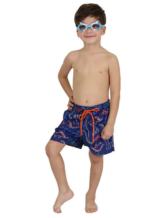 Waves Kids Swimwear Swim Shorts Dark Blue, Blue