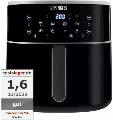 Princess Heißluftfritteuse 8Es Schwarz 123707