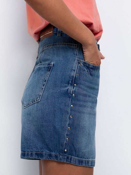 Women's High-waisted Shorts Blue