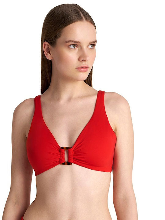 Bikini Τριγωνάκι D Cup Κόκκινο