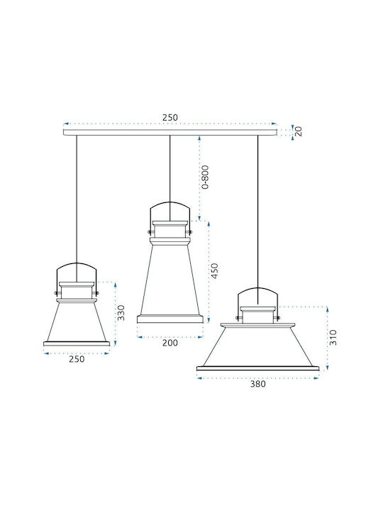 Toolight Pendant Light Black