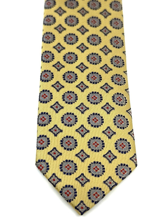 Legend Accessories Men's Tie Set Printed in Yellow Color