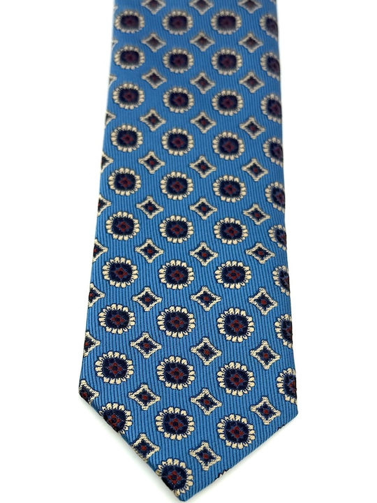 Legend Accessories Σετ Ανδρικής Γραβάτας με Σχέδια σε Μπλε Χρώμα