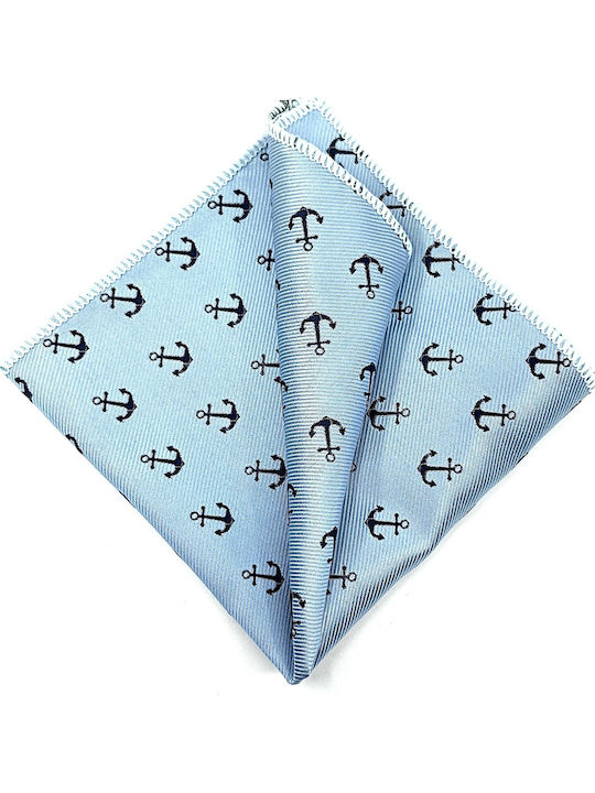 Legend Accessories Σετ Ανδρικής Γραβάτας με Σχέδια σε Γαλάζιο Χρώμα