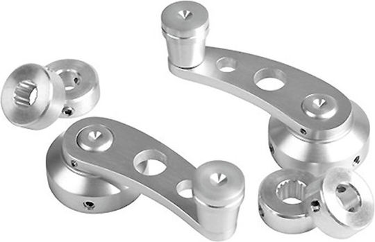 Lampa Car Door Frame Decoration Racing Window Handles in Silver Color
