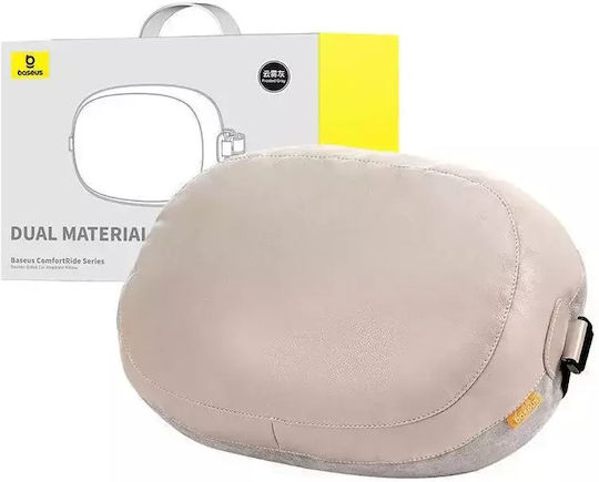 Baseus ComfortRide Headrest Dual Material Autokissen in Beige Farbe