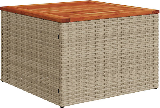 Garten- und Outdoor-Möbelsets Typsatz Wohnbereich 7 Stück Beige mit Kissen