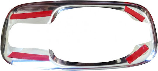 S-dizayn Car Door Frame Decoration Renault Trafic 2001-2010 Door Handle Frame Chrome Metallic 4pcs in Silver Color