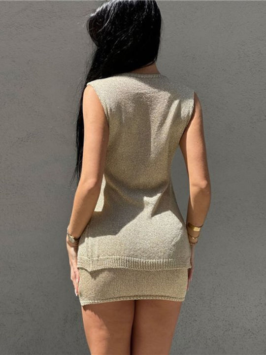 Set with Skirt Gold
