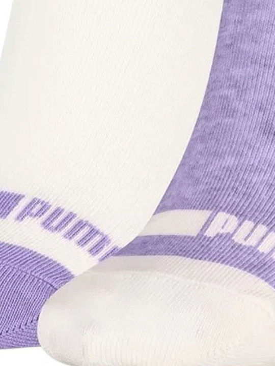 PUMA Heritage Athletic Socks Purple 2 Pairs