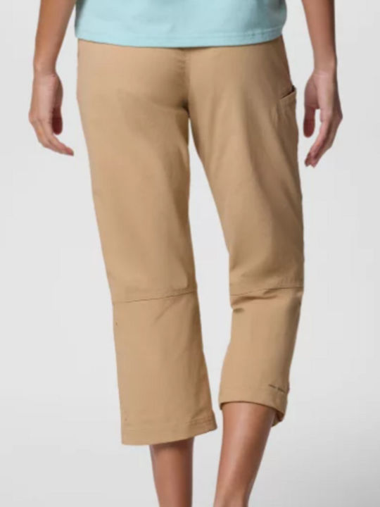 Columbia Leslie Falls Capri Ii Lang Hose Wandern Beige
