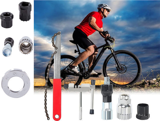 Set de unelte pentru bicicletă – Cheie pentru demontarea casetei și unelte de întreținere 5907451352960 Verk Group