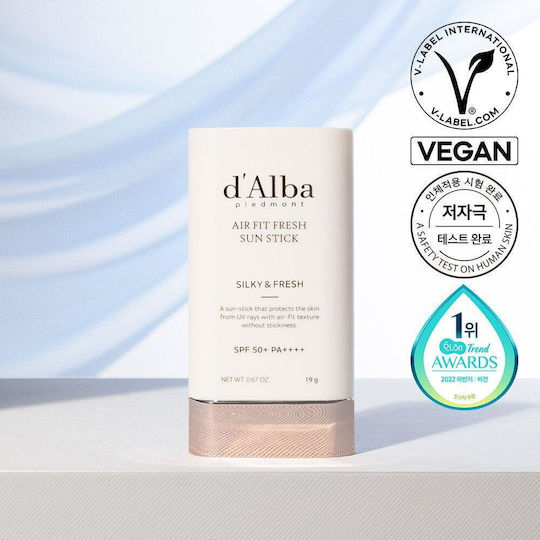 d'Alba Air Fit Fresh Αντηλιακό Stick Προσώπου και Σώματος SPF50+ 19gr