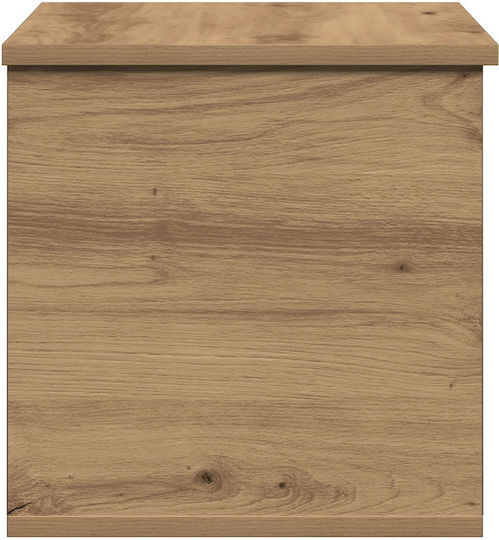 Aufbewahrungsbox mit Deckel Künstliches Eichenholz 60x35x35 cm
